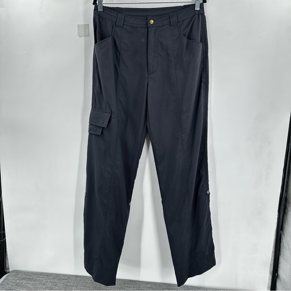 Magellans Pants Womens 10 Adventure Travel Convertible Nylon Roll-Tab Gray‎